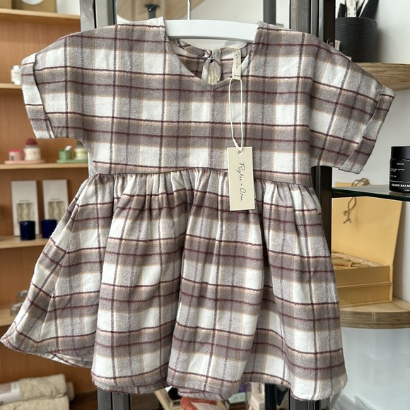 NEW Rylee + Cru Maxwell Flannel buffalo plaid dress - Picture 3 of 4